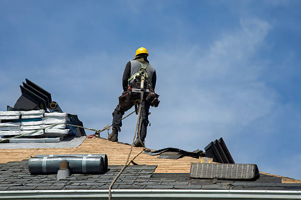 Professional Gutter Installation technician working in Crowley, TX